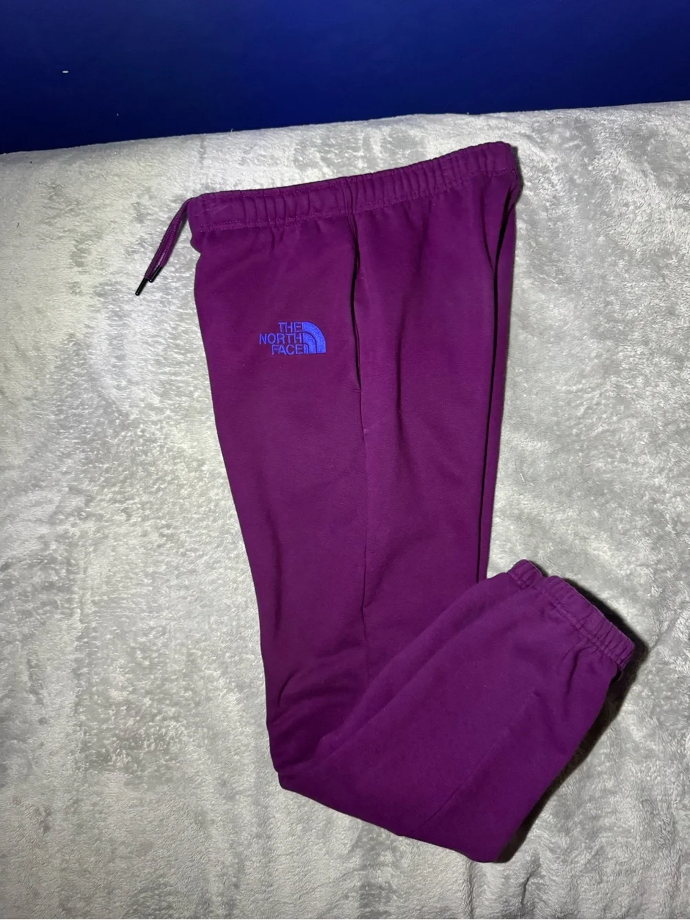 Mens The North Face x KAWS Purple Fleece Jogger Sweatpants